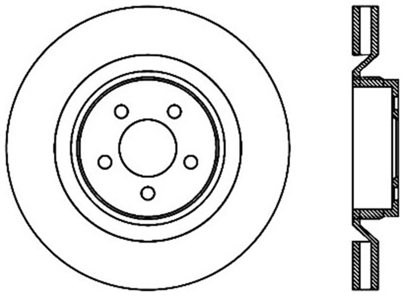 StopTech Power Slot 06-07 Chrysler SRT-8 Front Left Cryo Slotted Rotor - 126.63063CSL