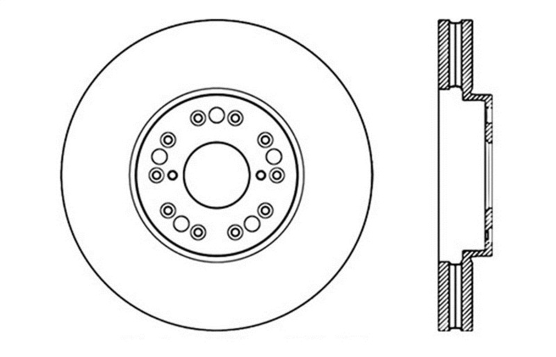 StopTech 93-05 Lexus GS300/GS350/GS400/GS430/GS450H / 00-05 Lexus IS300 / 93-94 Lexus LS400/LS430/L - 127.44083R