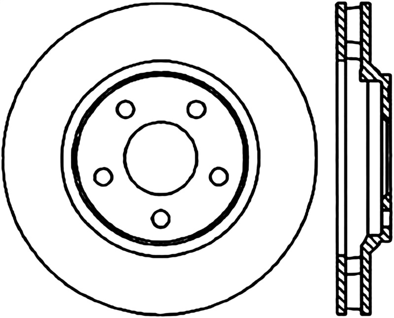 StopTech 98-02 Chevrolet Camaro / Pontiac Firebird/Trans Am Slotted & Drilled Front Left Rotor - 127.62055L