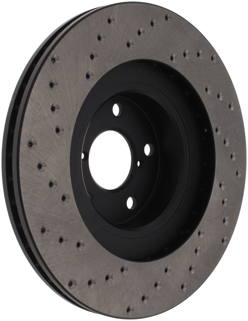 StopTech 02-10 WRX Drilled Left Front Rotor - 128.47018L