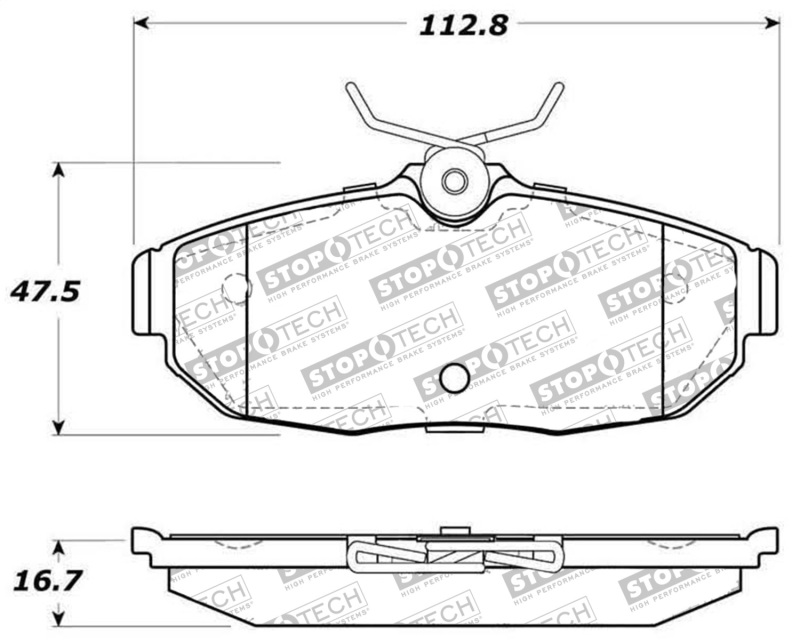 StopTech Street Select Brake Pads - Front/Rear - 305.10820