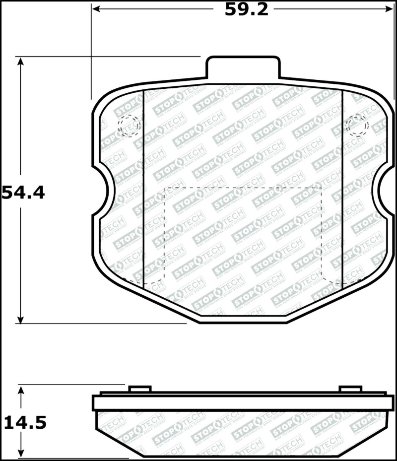 StopTech Street Select Brake Pads - Front - 305.11850