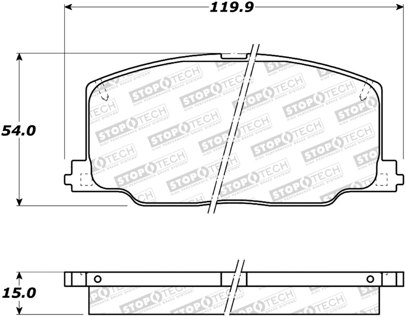 StopTech Street Brake Pads - 308.03560