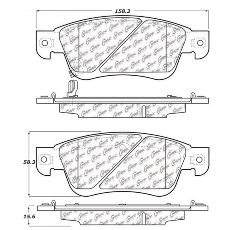 StopTech Street Touring 07-08 Infiniti G35 2WD Sedan Front Brake Pads - 308.12870