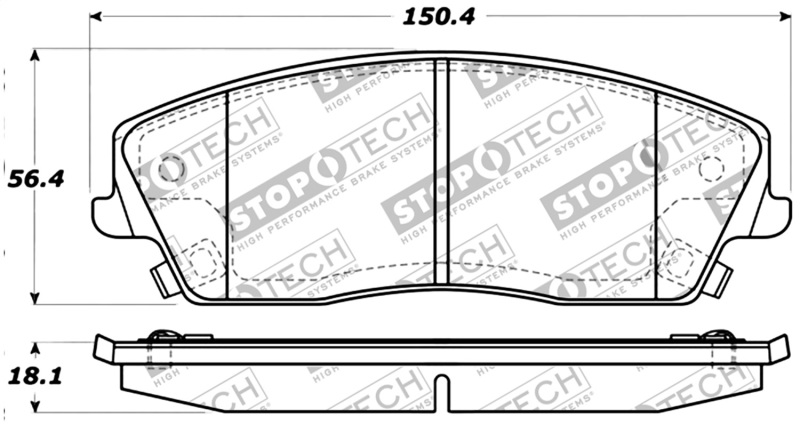 StopTech Performance Brake Pads - 309.10560