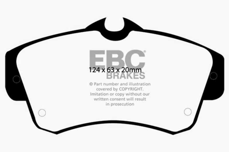 EBC 00-11 Chrysler PT Cruiser 2.4 Greenstuff Front Brake Pads - DP21357