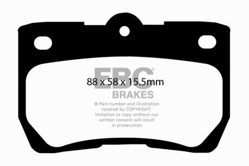 EBC 06-07 Lexus GS300 3.0 Greenstuff Rear Brake Pads - DP21586