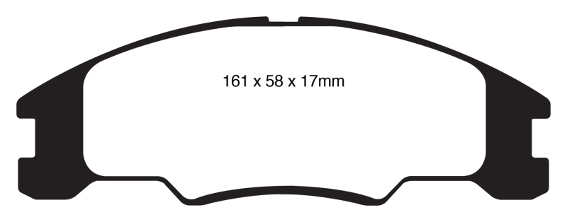 EBC 10-11 Ford Focus 1.6 Yellowstuff Front Brake Pads - DP41822R