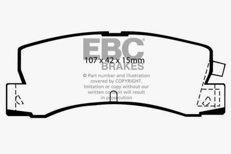 EBC 89-92 Geo Prizm 1.6 SL Ultimax2 Rear Brake Pads - UD352