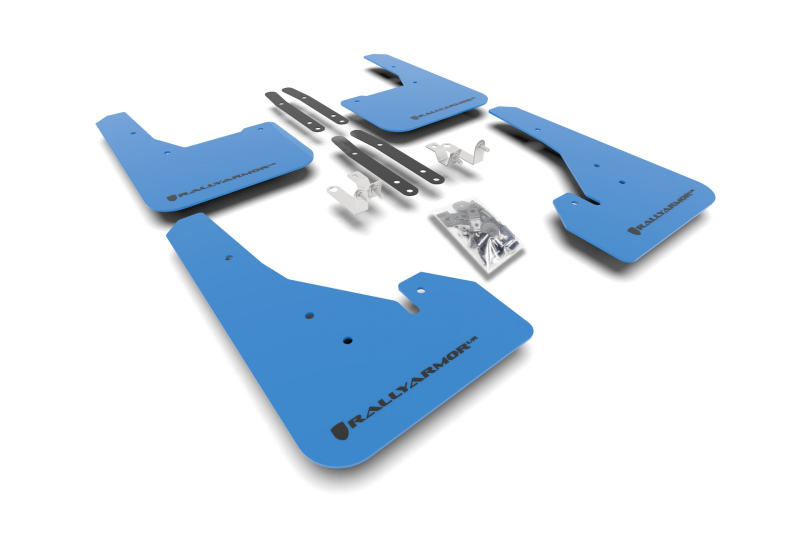 Rally Armor 18-25 Toyota Corolla Hatchback Blue UR Mud Flap Black Logo - MF67-UR-BL/BLK