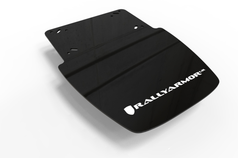 Rally Armor 19-25 Can-Am Ryker (Rally Ed. &amp; Sport) Black UR Mud Guard Red Logo (MOQ 200 PCS) - MF95-UR-BLK/RD