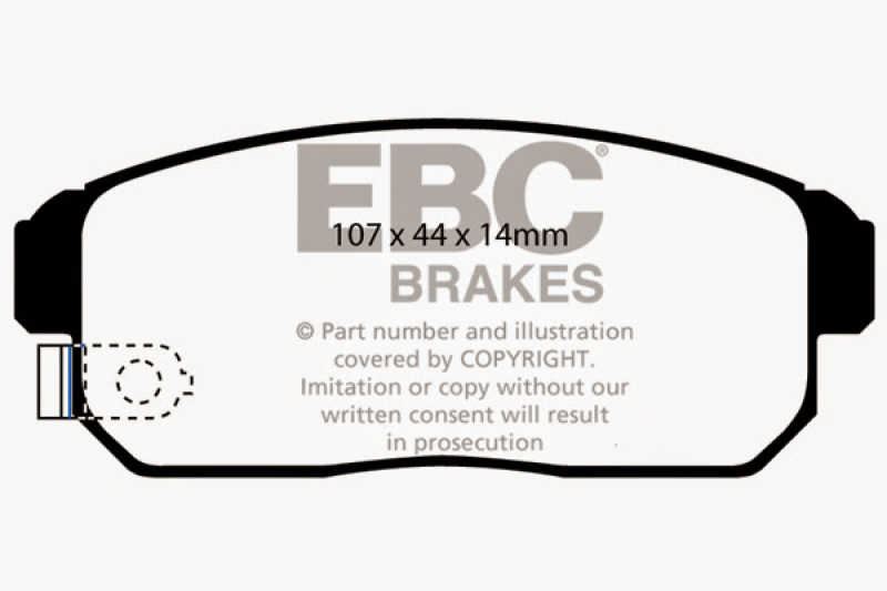 EBC 02-03 Infiniti G20 2.0 Greenstuff Rear Brake Pads - DP21691