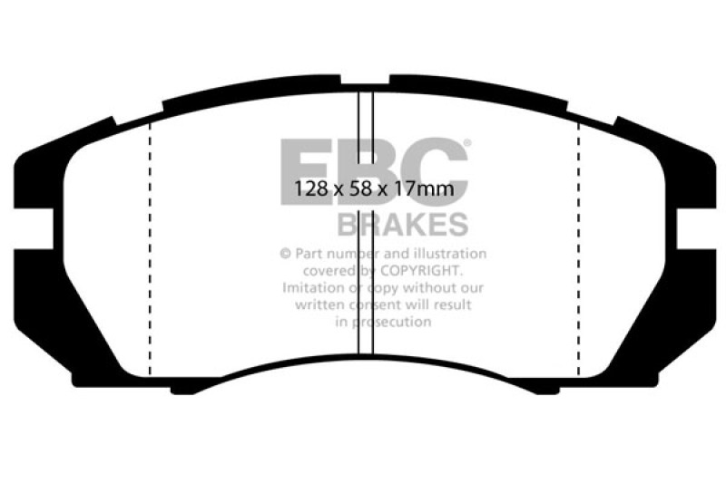 EBC 95-96 Subaru Impreza 2.2 Greenstuff Front Brake Pads - DP2966