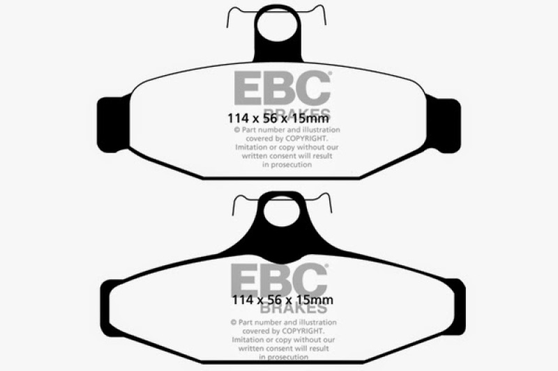 EBC 93-00 Aston Martin Virage 5.3 (AP Caliper) Yellowstuff Rear Brake Pads - DP41165R