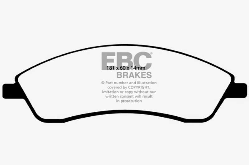 EBC 06-07 Cadillac CTS 2.8 (Sports Suspension) Yellowstuff Front Brake Pads - DP41692R