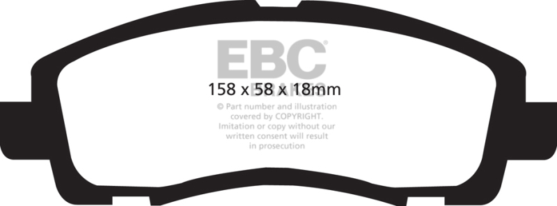 EBC 09-14 Acura TL 3.5 Yellowstuff Front Brake Pads - DP41753R