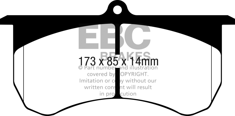 EBC 2015+ Am General HMMWV M1152 6.5L TD Bluestuff Front Brake Pads - DP5068NDX