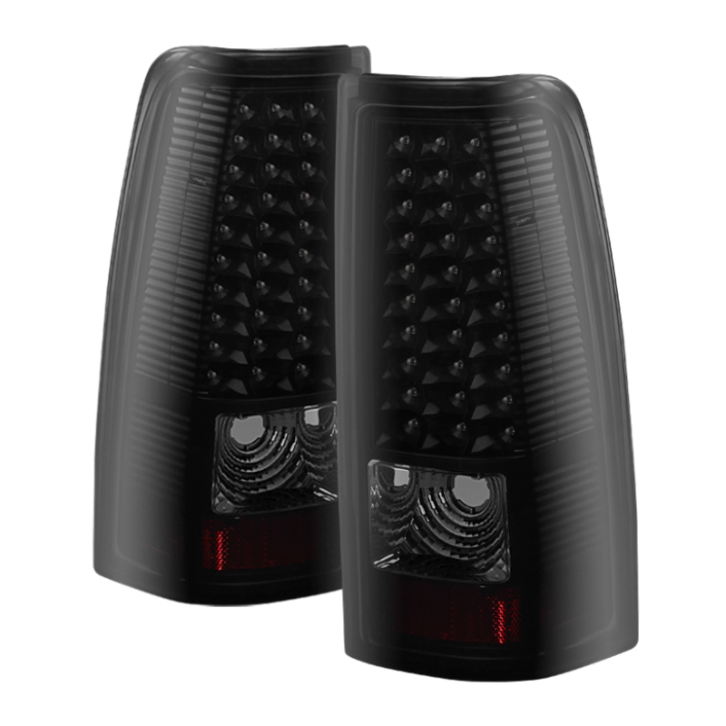 Xtune Chevy Silverado 1500/2500/3500 03-06 LED Tail Lights Black Smoke ALT-ON-CS03-LED-BSM - 5081124