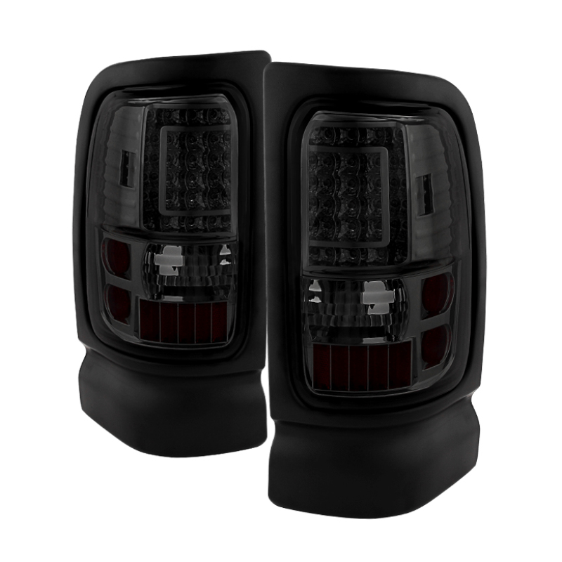 Xtune Dodge Ram 1500 94-01 C-Shape LED Tail Lights Smoke ALT-ON-DRAM94-G2-LED-SM - 5081353