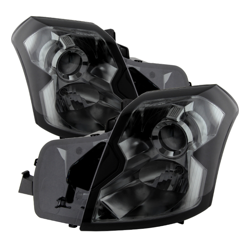 Xtune Cadillac Cts 03-07 Crystal Headlights Halogen Model Only Smoke HD-JH-CCTS03-SM - 9023811