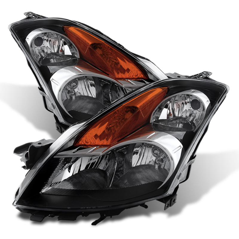 Xtune Nissan Altima 07-09 Sedan Crystal Headlights Halogen Model Only Black HD-JH-NA07-AM-BK - 9024016