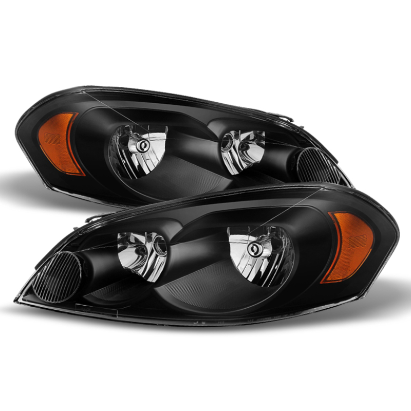 Xtune Chevy Impala 06-13 Monte Carlo 06-07 Crystal Headlights Black HD-JH-CIM06-AM-BK - 9026225