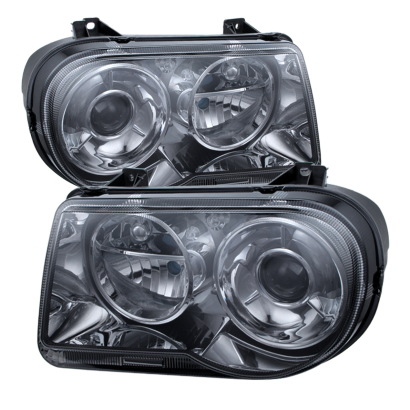 Xtune Chrysler 300C w/ Halogen Projection Style Only 05-10 Headlights Smoked HD-JH-C300C-SM - 9026591