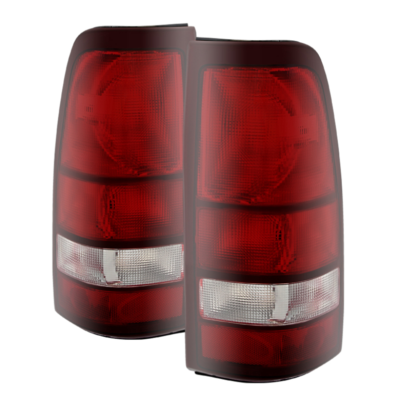 Xtune Chevy Silverado 99-02 / GMC Sierra 99-06 OE Style Tail Lights Red Smoke ALT-JH-CS99-OE-RSM - 9027161