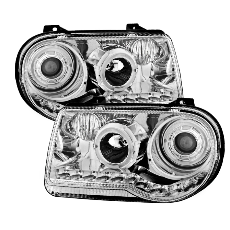 Xtune Chrysler 300C 05-10 ( Not 300 ) Halo Projector Headlights Chrome PRO-JH-C300C-LED-C - 9027741