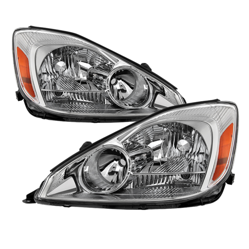Xtune Toyota Sienna 2004-2005 Halogen Only OEM Style Headlights Chrome HD-JH-TSIE04-AM-C - 9029776