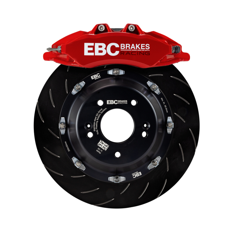 EBC Racing 00-06 BMW M3 (E46) Red Apollo-6 Calipers 355mm Rotors Front Big Brake Kit - BBK045RED-1