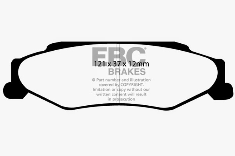 EBC 03-04 Cadillac XLR 4.6 Redstuff Rear Brake Pads - DP31160C