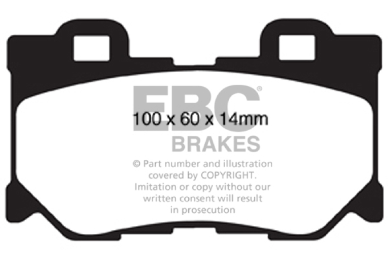 EBC 08-13 Infiniti FX50 5.0 Redstuff Rear Brake Pads - DP31824C