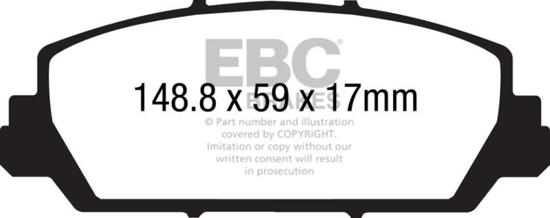 EBC 12+ Acura RDX 3.5 Redstuff Front Brake Pads - DP31896C