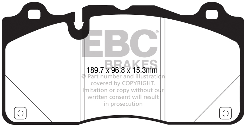 EBC 16-18 Cadillac CTS-V Redstuff Ceramic Low Dust Front Brake Pads - DP33050C