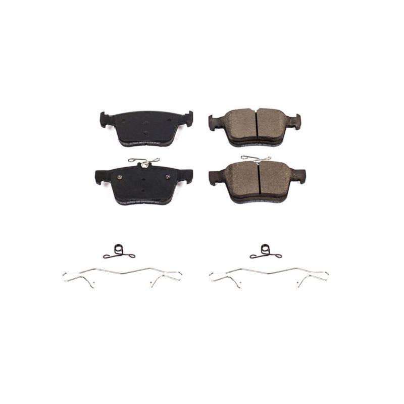 Power Stop 15-19 Audi A3 Rear Z17 Evolution Ceramic Brake Pads w/Hardware - 17-1761