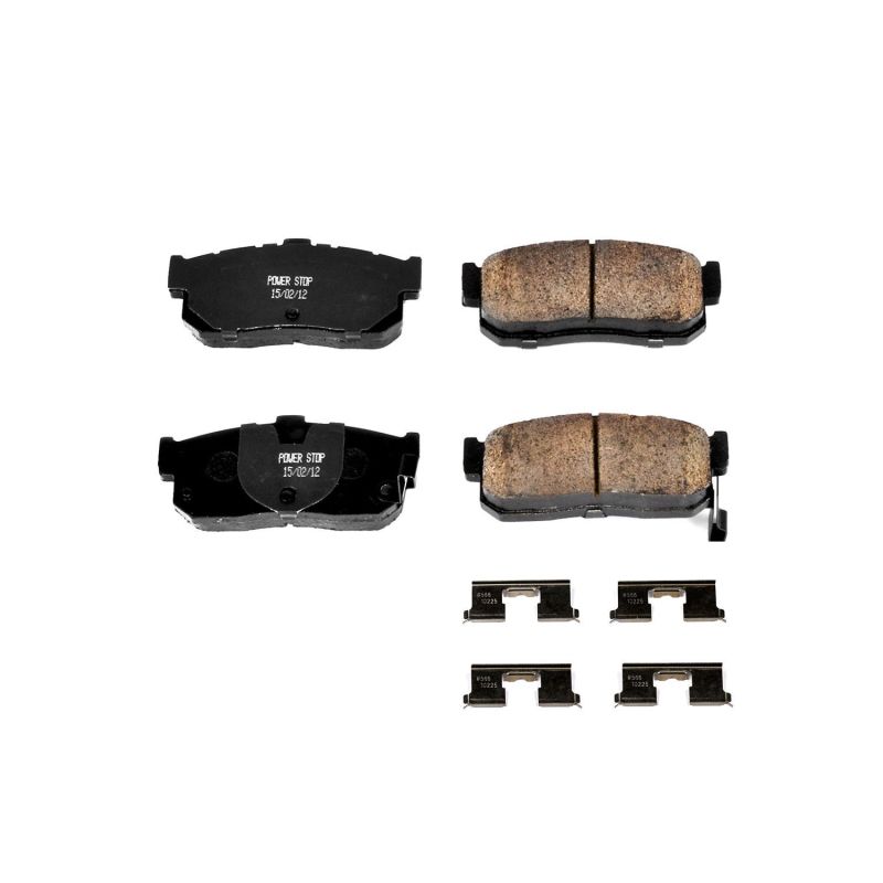 Power Stop 91-96 Infiniti G20 Rear Z17 Evolution Ceramic Brake Pads w/Hardware - 17-540