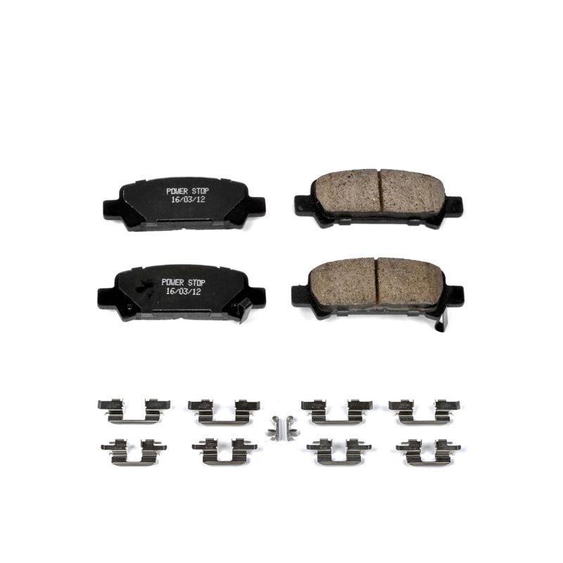 Power Stop 03-06 Subaru Baja Rear Z17 Evolution Ceramic Brake Pads w/Hardware - 17-770