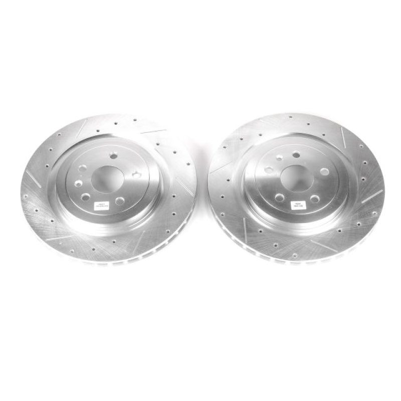 Power Stop 09-18 Cadillac CTS Rear Evolution Drilled & Slotted Rotors - Pair - AR8681XPR