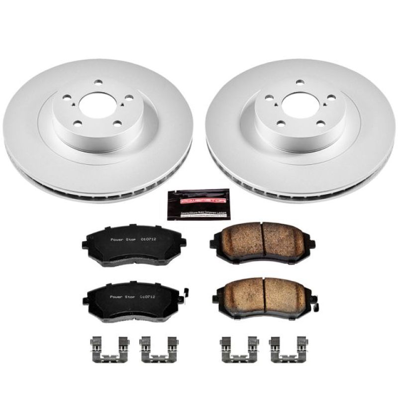 Power Stop 05-06 Saab 9-2X Front Z17 Evolution Geomet Coated Brake Kit - CRK2373