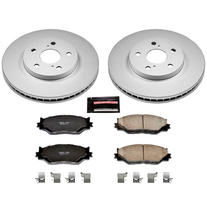 Power Stop 06-15 Lexus IS250 Front Z17 Evolution Geomet Coated Brake Kit - CRK2406