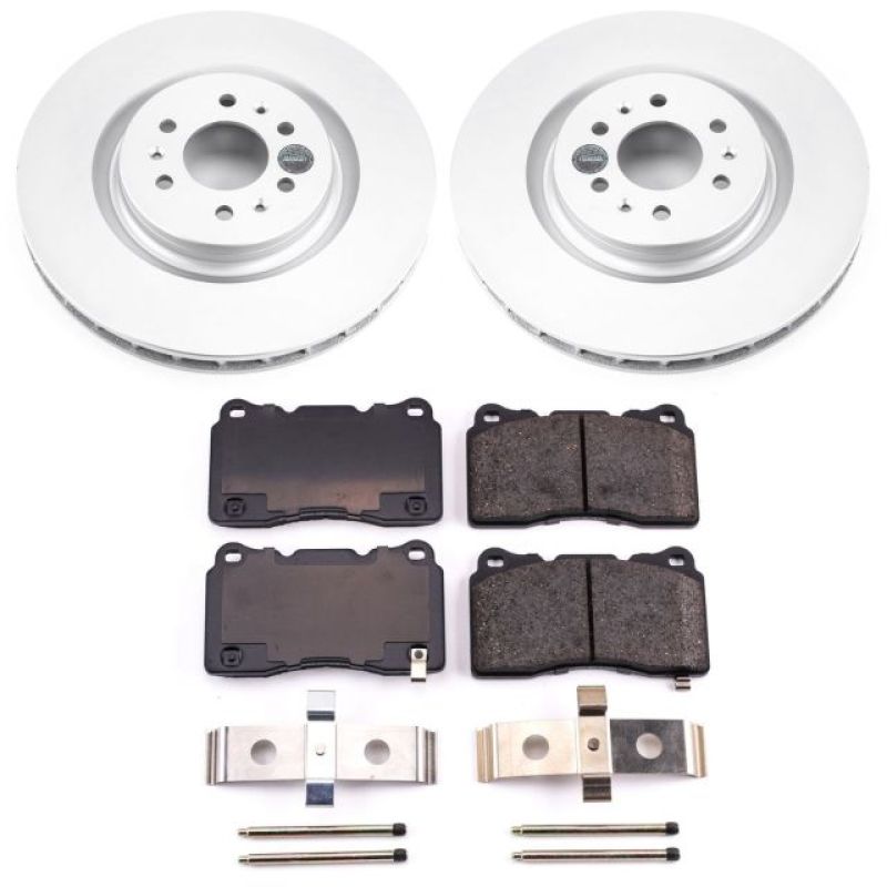 Power Stop 04-07 Cadillac CTS Front Z17 Evolution Geomet Coated Brake Kit - CRK2944