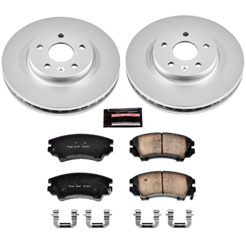 Power Stop 2017 Buick Regal Front Z17 Evolution Geomet Coated Brake Kit - CRK3031