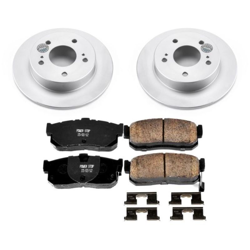 Power Stop 89-94 Nissan Maxima Rear Z17 Evolution Geomet Coated Brake Kit - CRK3099