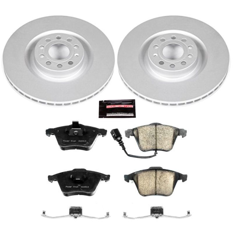 Power Stop 09-11 Volkswagen CC Front Z23 Evolution Sport Coated Brake Kit - CRK5425