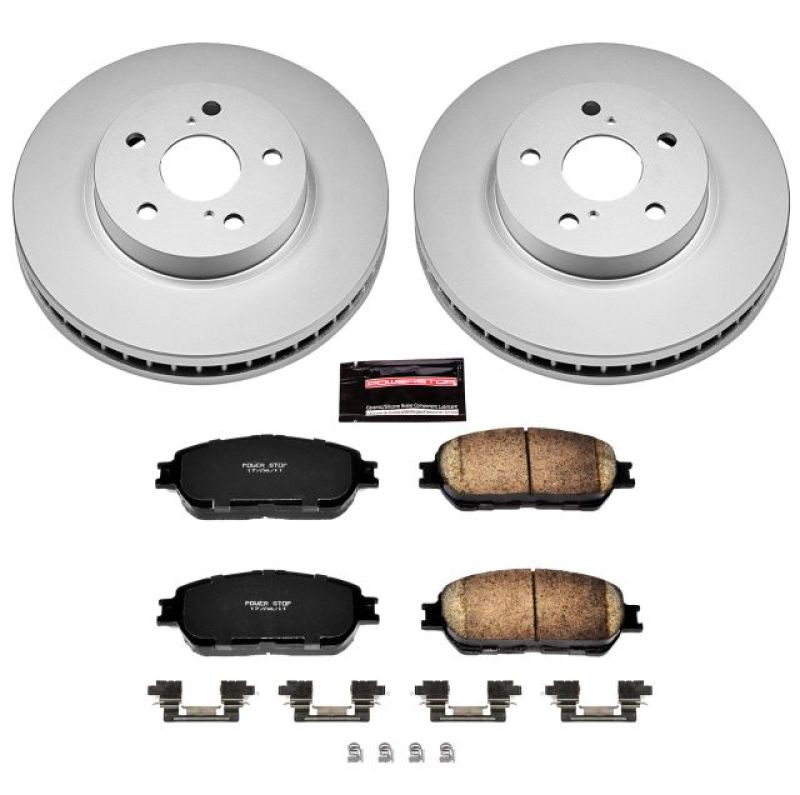 Power Stop 05-07 Toyota Avalon Front Z17 Evolution Geomet Coated Brake Kit - CRK5438