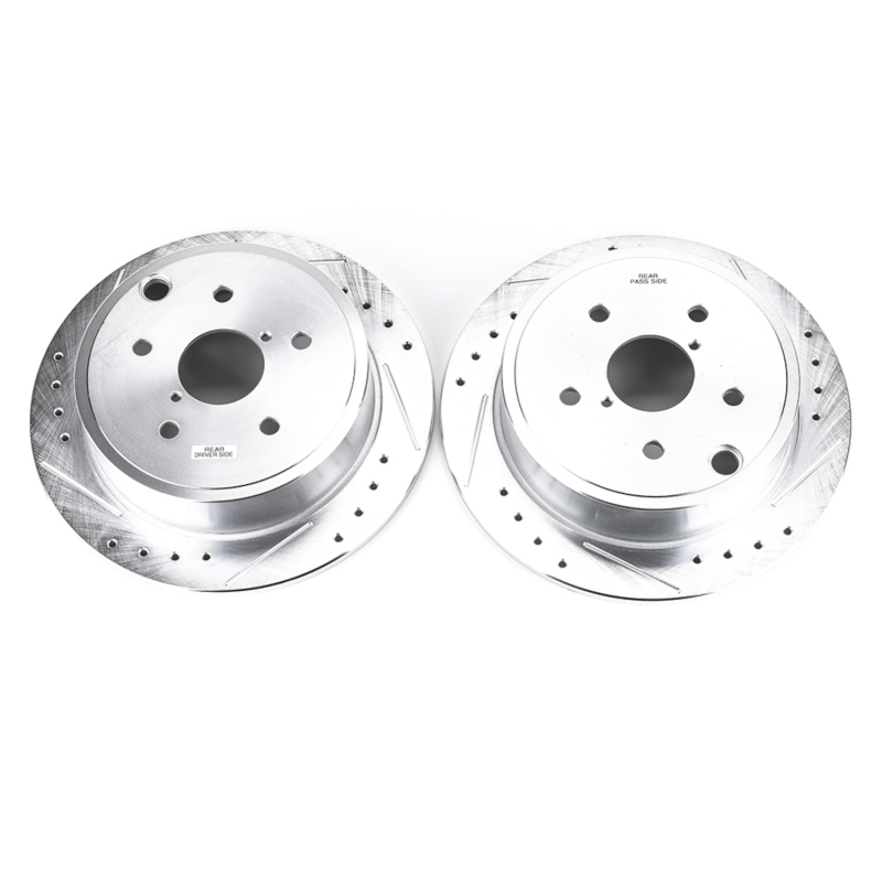 Power Stop 15-19 Subaru WRX Rear Evolution Drilled & Slotted Rotors - Pair - JBR1701XPR