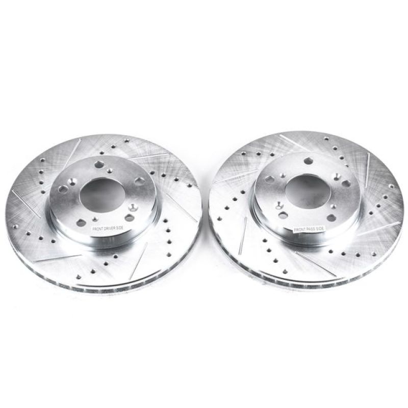 Power Stop 14-15 Acura ILX Front Evolution Drilled & Slotted Rotors - Pair - JBR709XPR