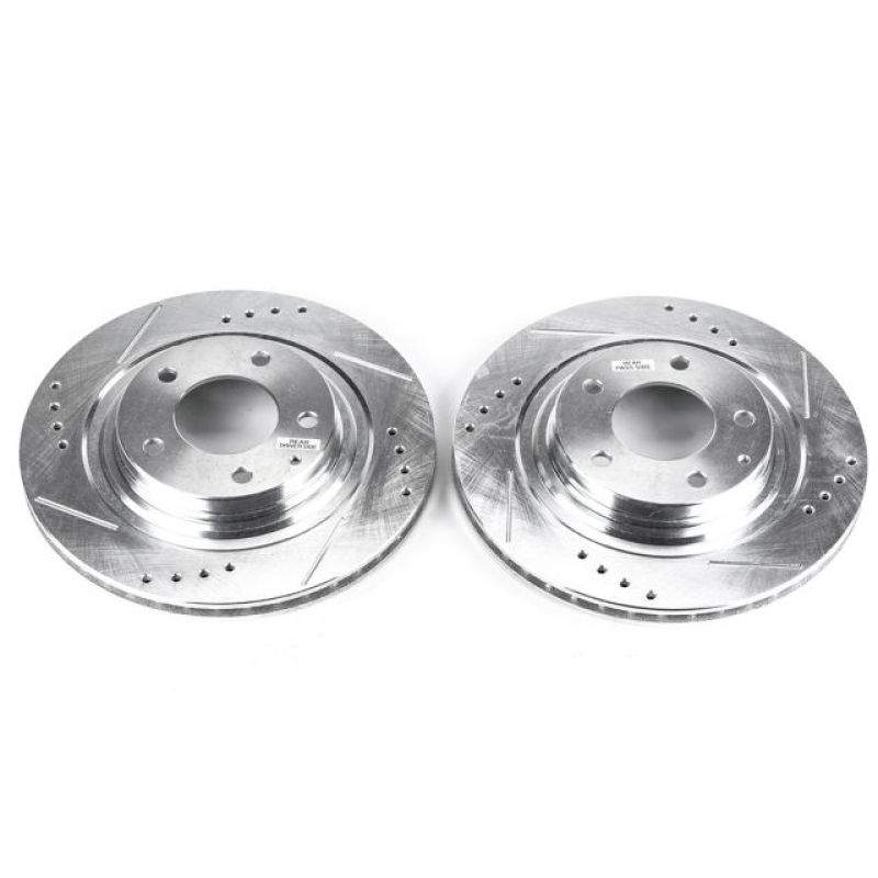 Power Stop 93-95 Mazda RX-7 Rear Evolution Drilled & Slotted Rotors - Pair - JBR761XPR