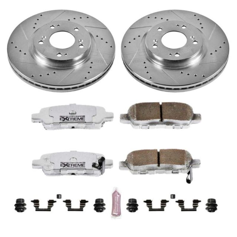 Power Stop 02-06 Nissan Altima Rear Z26 Street Warrior Brake Kit - K098-26